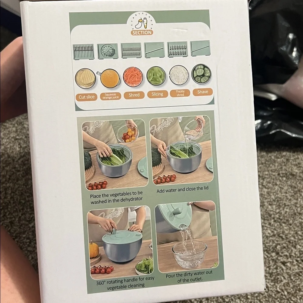 NEW Fancy Multi-Function Grater/Salad Spinner